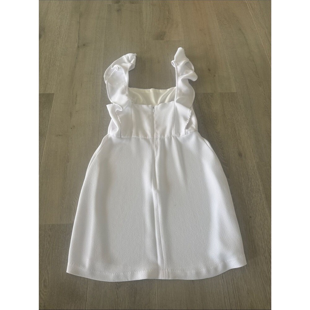 BCBGeneration White Ruffle Strap Mini Dress - Picture 7 of 7